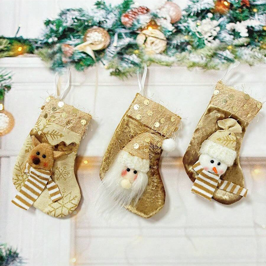 ถุงเท้าตกแต่งคริสต์มาส 3 ชิ้น, - Christmas Stocking Hanging บทวิจารณ์และราคา