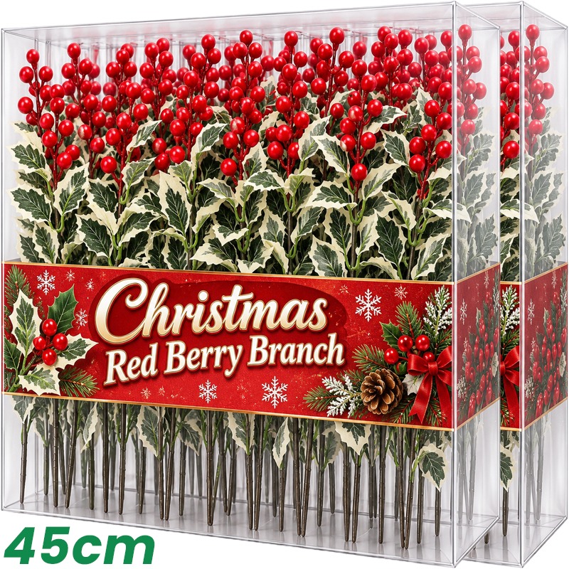 ต้นเบอร์รี่สีแดงจำลอง 45 ซม. ข - Christmas Wreath Fake บทวิจารณ์และราคา