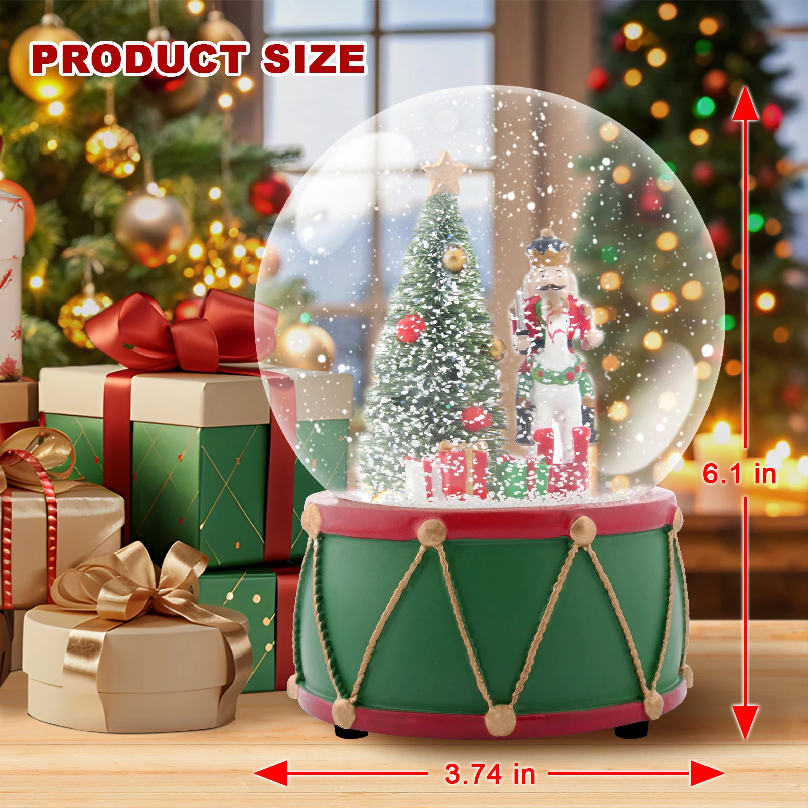 ลูกแก้วคริสตัลหิมะคริสต์มาส มี - Snow Globe Musical บทวิจารณ์และราคา