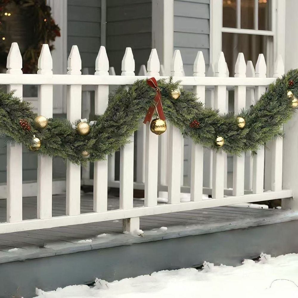 พวงมาลัยต้นสนนอร์ฟอล์กเทียมขนา - Christmas Wreath Fake บทวิจารณ์และราคา