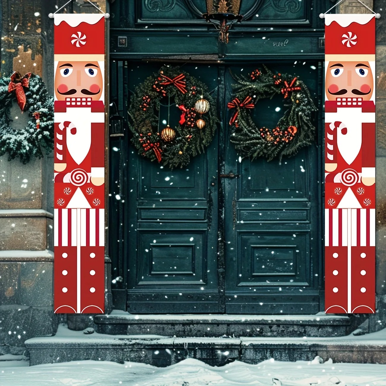 ชุดแบนเนอร์คริสต์มาสลายทหารนัท - Nutcracker Figurine บทวิจารณ์และราคา